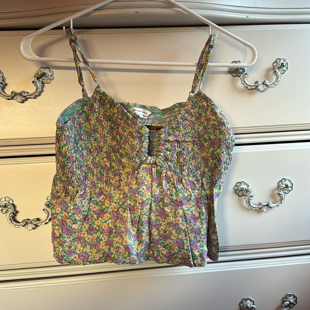 American Eagle floral tank top